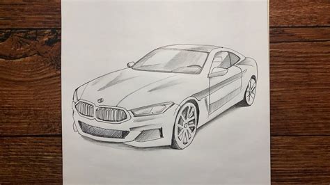 How to draw a Bmw || Bmw Drawing step by step