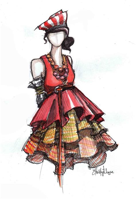 Ruffles | Illustration fashion design, Fashion design sketches, Fashion ...