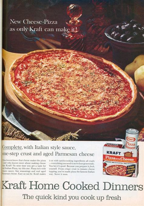 Kraft Pizza Kit 1965 (With images) | Pizza kit, Cooking dinner, Food ...