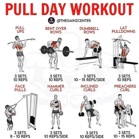 all_workout_tips 🇺🇸 on Instagram: "⁣ 🔴 PULL DAY WORKOUT 🔴⁣⁣⁣⁣ ⁣⁣⁣⁣ 📥 Be ...