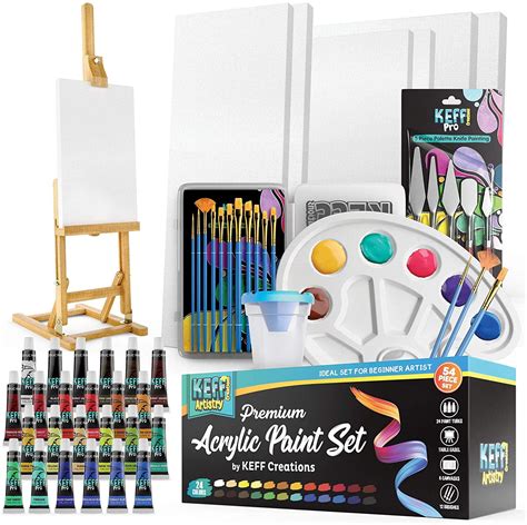 Acrylic Paint Set With Canvas Painting Kit For Adults Painting Set With ...