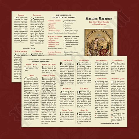 Latin-English Rosary Pamphlet – PrayLatin.com LLC