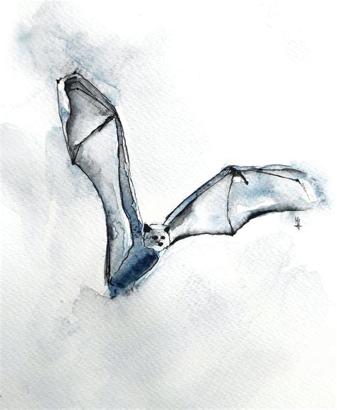 Day 3. - Bat : r/Watercolor