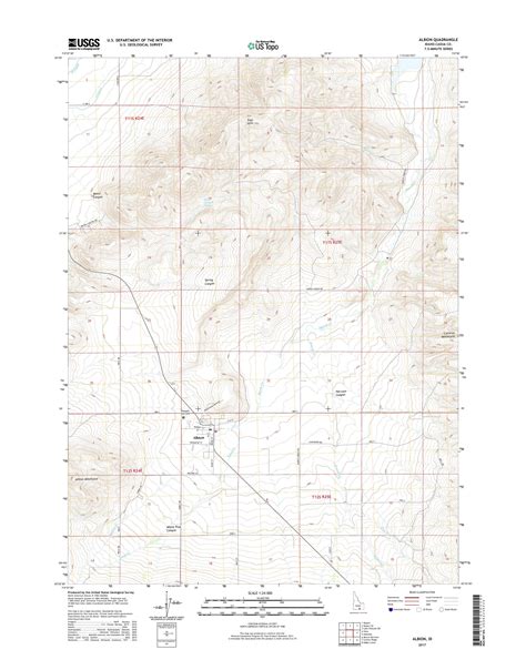 MyTopo Albion, Idaho USGS Quad Topo Map