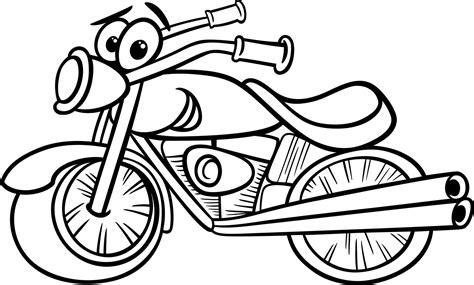 Cartoon Motorcycle