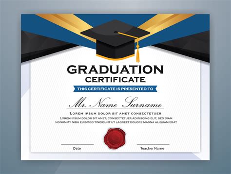 Graduation Certificate Vector Art, Icons, and Graphics for Free Download