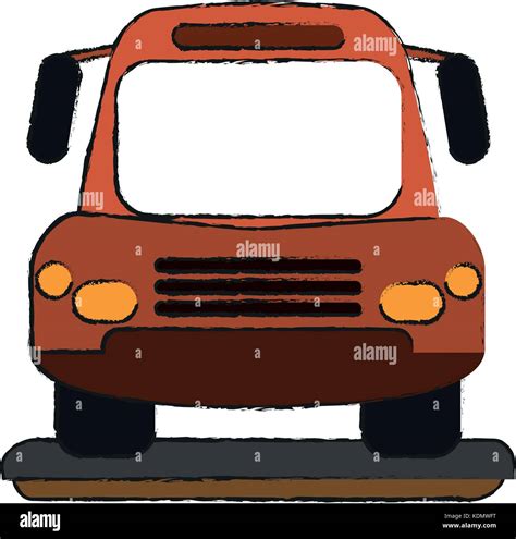 Bus front view Stock Vector Image & Art - Alamy