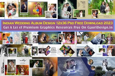 Indian Wedding Album Design 12x36 Psd Free Download 2023 - Gauri Design