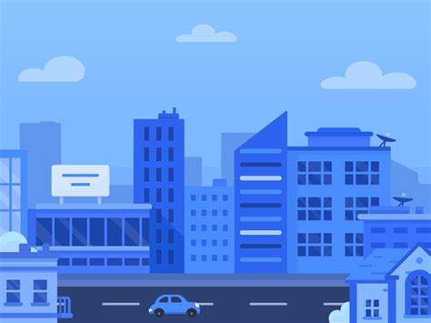 City Skyline by Alex Kunchevsky for OUTLΛNE on Dribbble