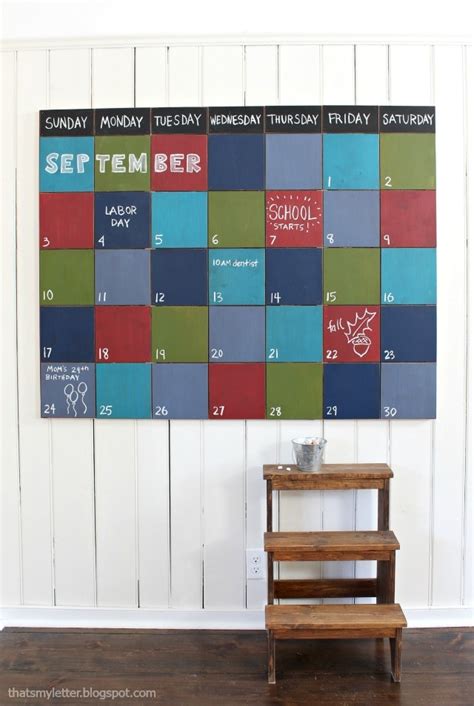 Giant Chalkboard Wall Calendar - Danya Ellette