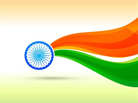 indian flag design made in wave style 458600 Vector Art at Vecteezy