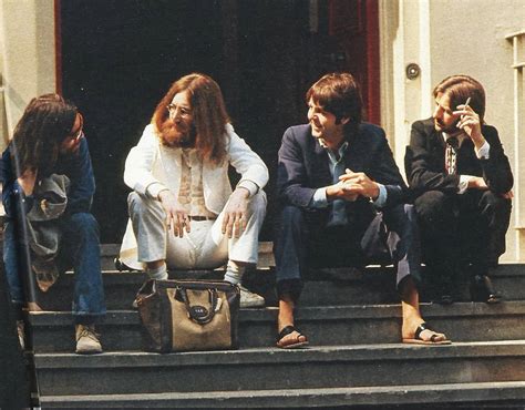 The Beatles outside EMI Studios, Abbey Road, 8 August 1969 – The ...