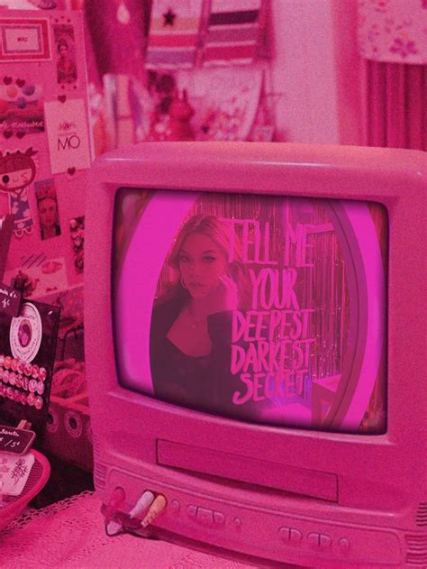 Pink y2k tv aesthetic | Pink retro wallpaper, Pink camera, Pink neon ...