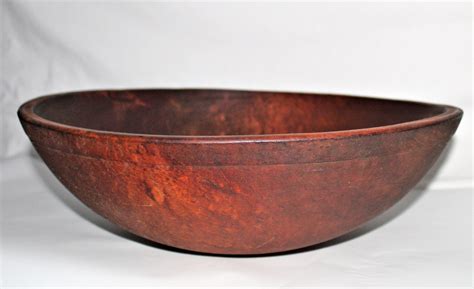 Antique Wood Dough Bowl made from Solid Hardwood Maple