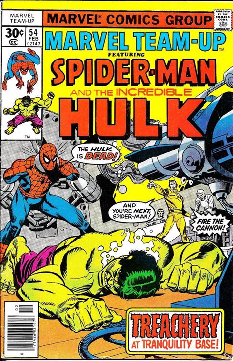 MARVEL TEAM-UP # 54 FINE SPIDER-MAN and HULK | Spiderman comic, Comics ...