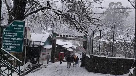 Upper Shimla receives fresh snow; hails, rain lash parts of Himachal ...