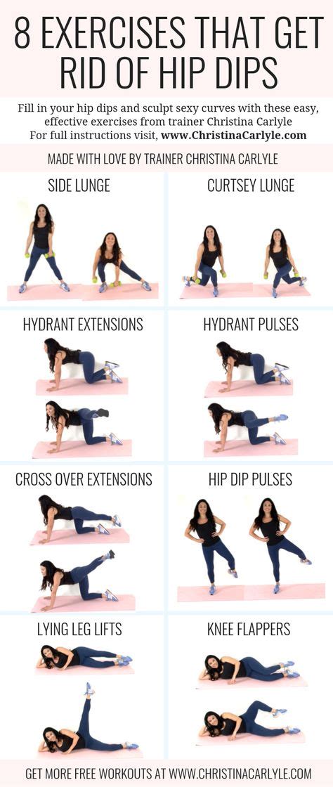 How to Get Rid of Hip Dips & The Best Exercises for Curvy Hips | Hip ...