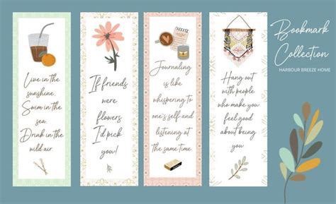 Use These Free Printable Bookmarks for Yourself or Give to a Friend ...