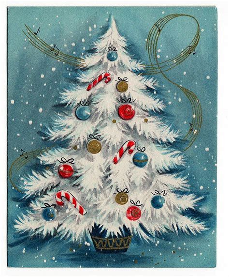 the last door down the hall: Vintage Christmas Tree Cards...