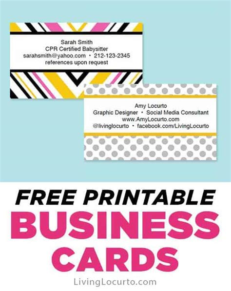 Create Business Cards Free Printable - FREE PRINTABLE TEMPLATES