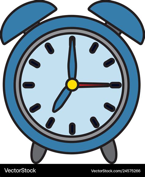 Time clock cartoon Royalty Free Vector Image - VectorStock