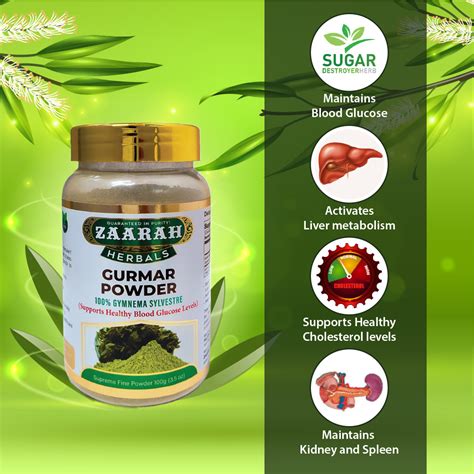 Gurmar Powder 100gm – Helps Sugar Control - Zaarah Herbals