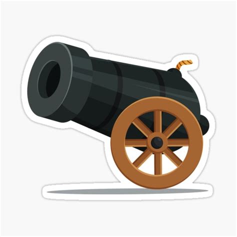 "A cannon" Sticker for Sale by ElMediterraneo | Redbubble