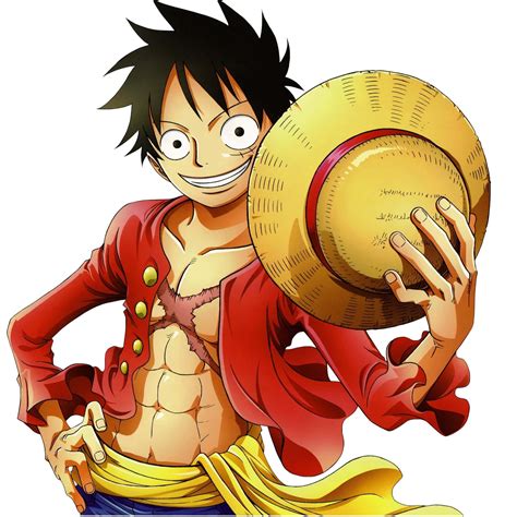 Download Epic Luffy One Piece Holding Straw Hat Wallpaper | Wallpapers.com