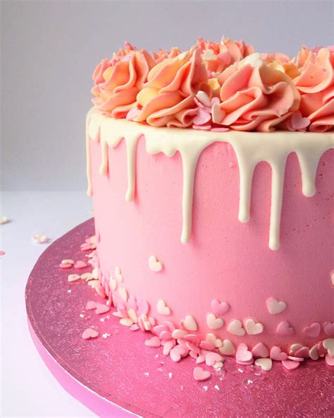 Pretty Pastel Gluten Free Buttercreamed Drip Cake - Karen's Cakes