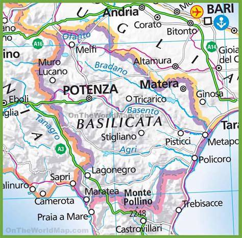 Basilicata map