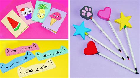 3 DIY School Supplies | Easy DIY Paper crafts ideas - YouTube