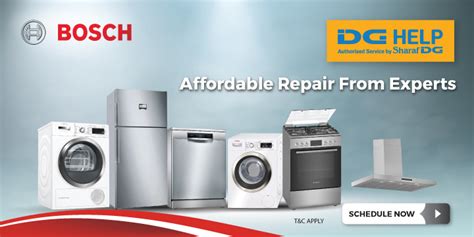 Bosch Home Appliances Repair » DG Help Services | Sharaf DG Service Center