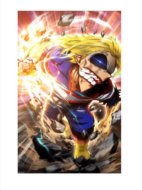 "ALL MIGHT UNITED STATES OF SMASH ONE FOR ALL" Poster by BILAL4CREATOR ...