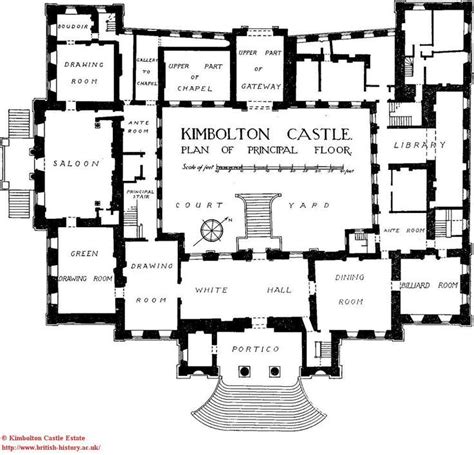 Kimbolton Castle Principal Floor | Estate Plans & Elevations ...