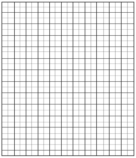 4+ Free Printable 1-Inch Grid Paper in PDF | 1-Inch Graph Paper