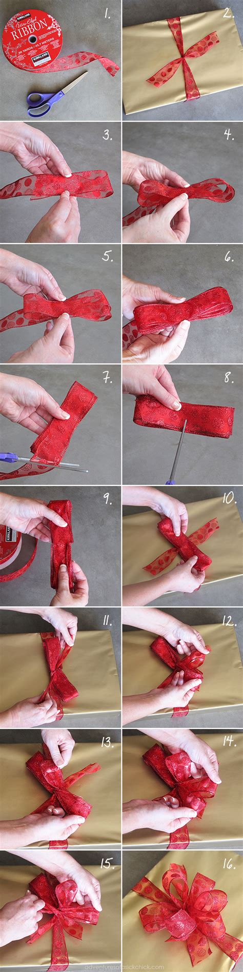 How to Make a Gift Bow - Adventures of a Sick Chick