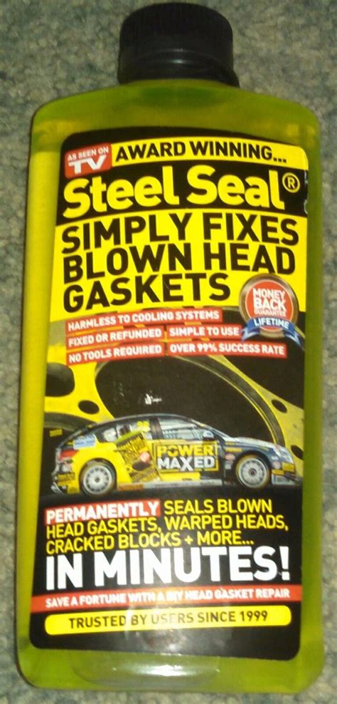 Steel Seal - Permanent Head Gasket Repair for all cars 16oz STEELSEAL ...