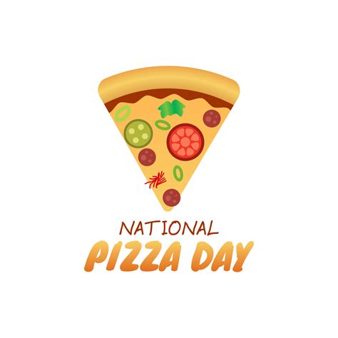 vector graphic of national pizza day good for national pizza day ...