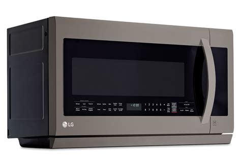 LG Appliances Black Stainless Steel Over-the-Range Microwave (2.2 Cu ...