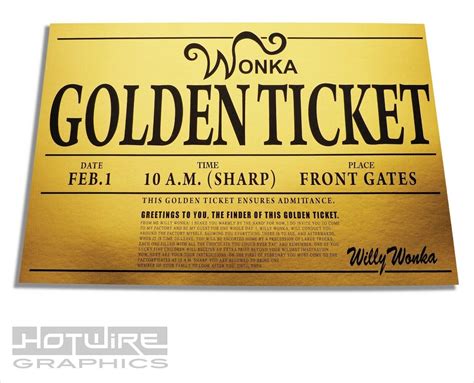 Willy Wonka Golden Ticket Print, Oompa Loompa Costume Party, Chocolate ...