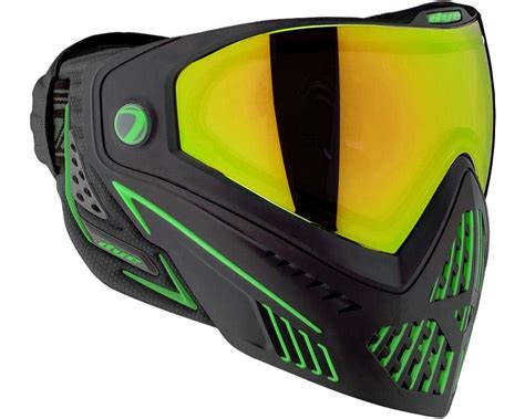 Dye i5 Paintball Goggle Mask & Thermal Lens Combo Package (Emerald 2.0 ...