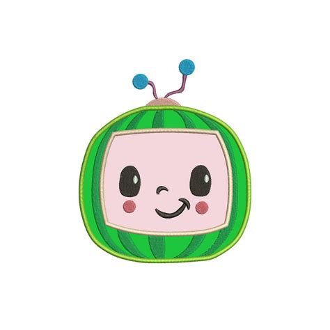 Watermelon TV Box CoComelon Logo Applique Design