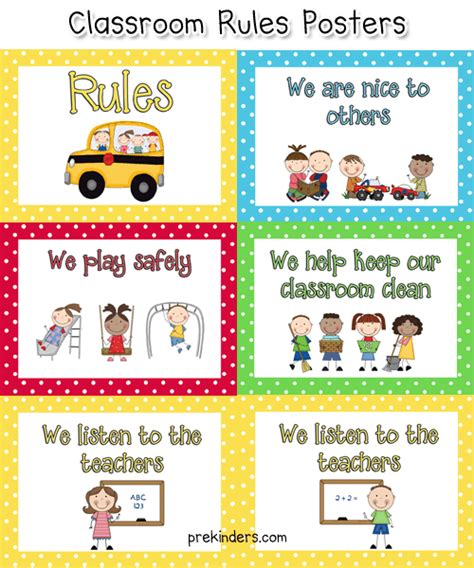 Kindergarten Class Rules - Kindergarten