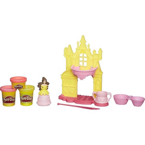 Play-Doh Disney Princess Belle's Blooming Castle Modelling Clay Playset ...