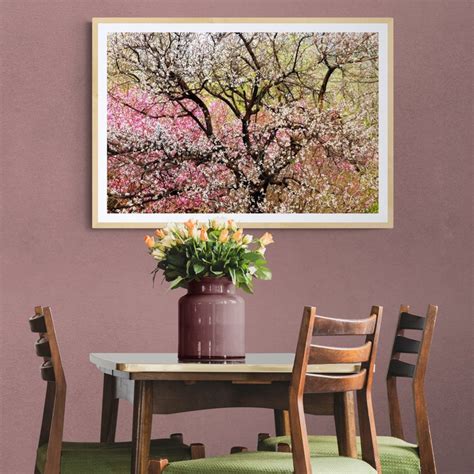 Apricot Blossom Art Print Floral/botanical Wall Art Pastel - Etsy