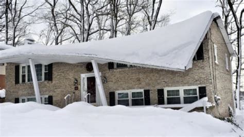 Snow Roof Damage - E3 Restoration & Remodeling