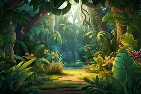 Forest vegetation rainforest outdoors | Premium Photo Illustration ...