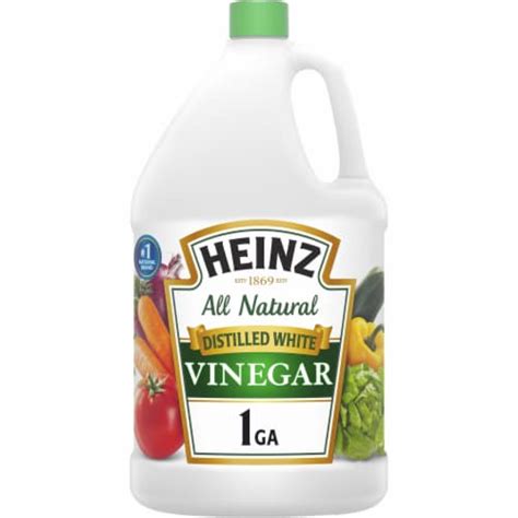 Heinz All Natural Distilled White Vinegar with 5% Acidity, 1 gal - King ...