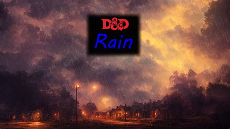 Rain and thunder - D&D and TTRPG background soundscape - YouTube