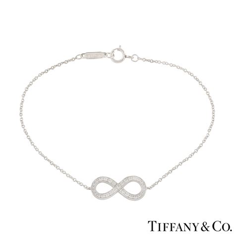 Tiffany & Co. Platinum Diamond Infinity Bracelet | Rich Diamonds